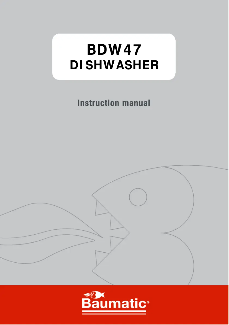 Page 1 de la notice Manuel utilisateur Baumatic BDW47