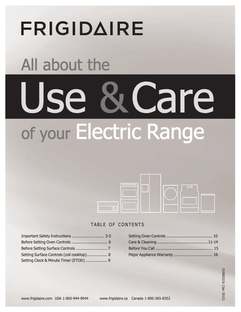Image de la première page du manuel de l'appareil FFEF3010LW