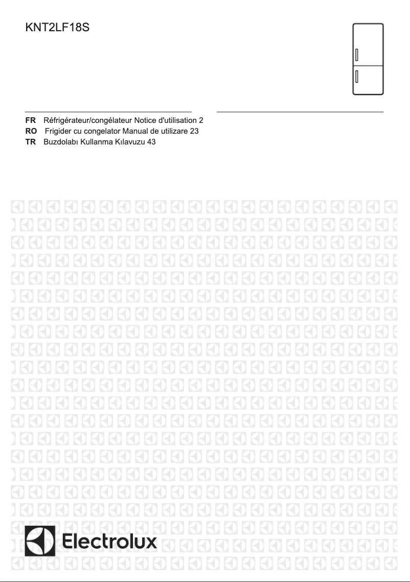 Page 1 de la notice Manuel utilisateur AEG KNT2LF18S