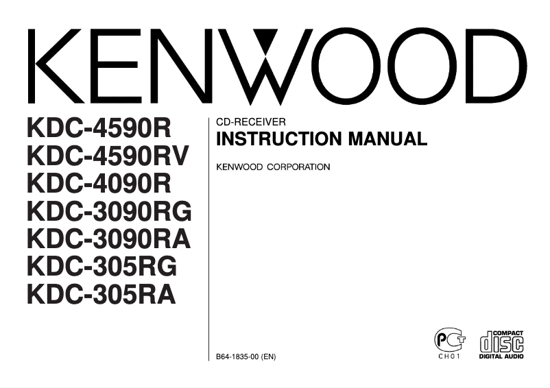 Page 1 de la notice Manuel utilisateur Kenwood KDC-3090RG