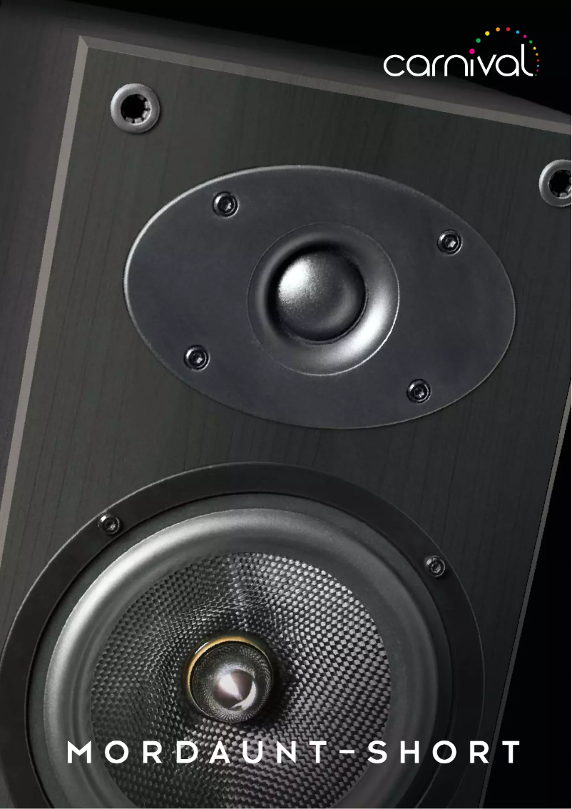 Page n°1 - Manuel utilisateur Mordaunt-Short Carnival 5 Centre