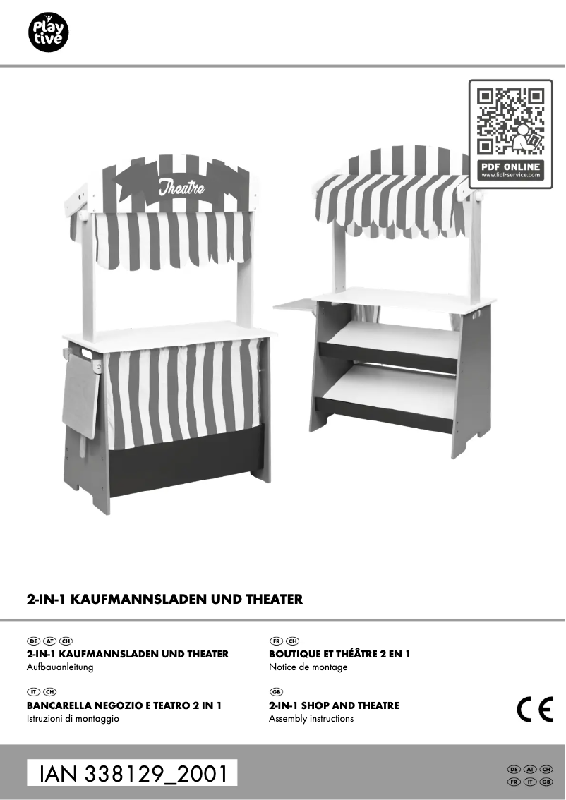 Page 1 de la notice Manuel utilisateur Playtive IAN 338129