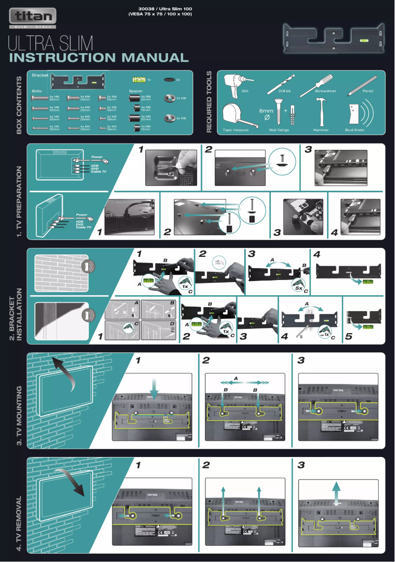 Page 1 de la notice Manuel utilisateur Titan Ultra Slim