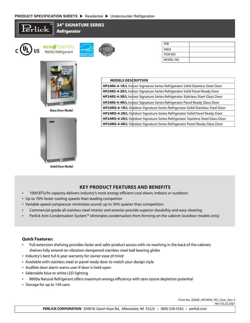 Imagen de la primera página del manual del dispositivo HP24RO-4-2L