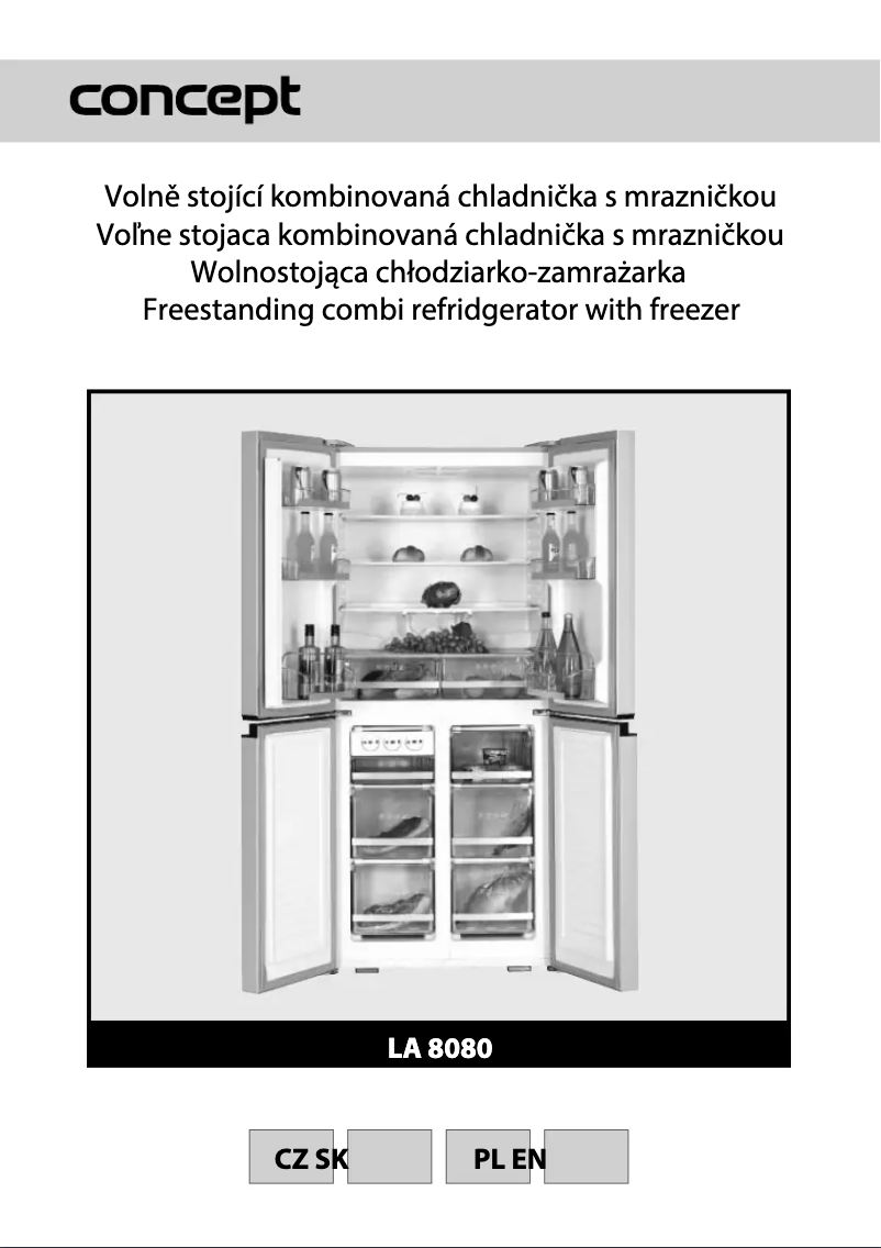 Image de la première page du manuel de l'appareil LA8080wh