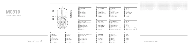 Page 1 de la notice Manuel utilisateur DeepCool MC310