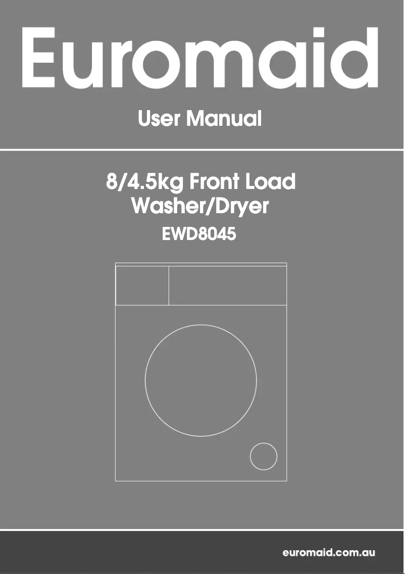 Page 1 de la notice Manuel utilisateur Euromaid EWD8045