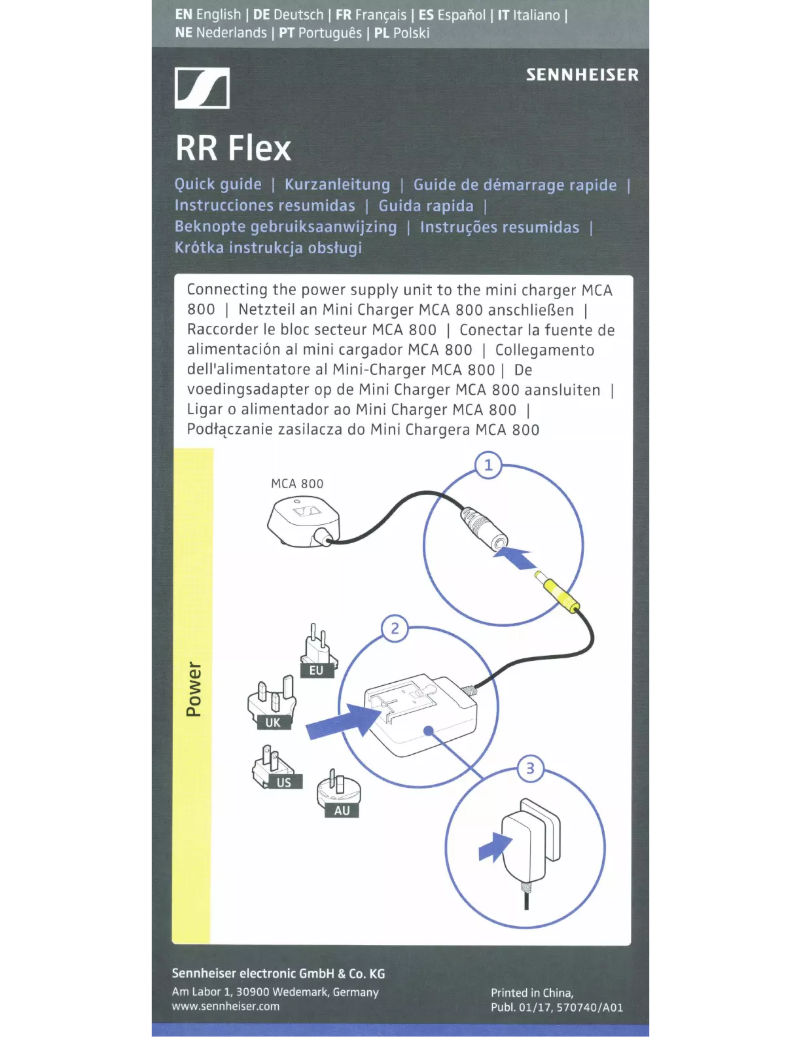 Page n°1 - Manuel utilisateur Sennheiser RR Flex