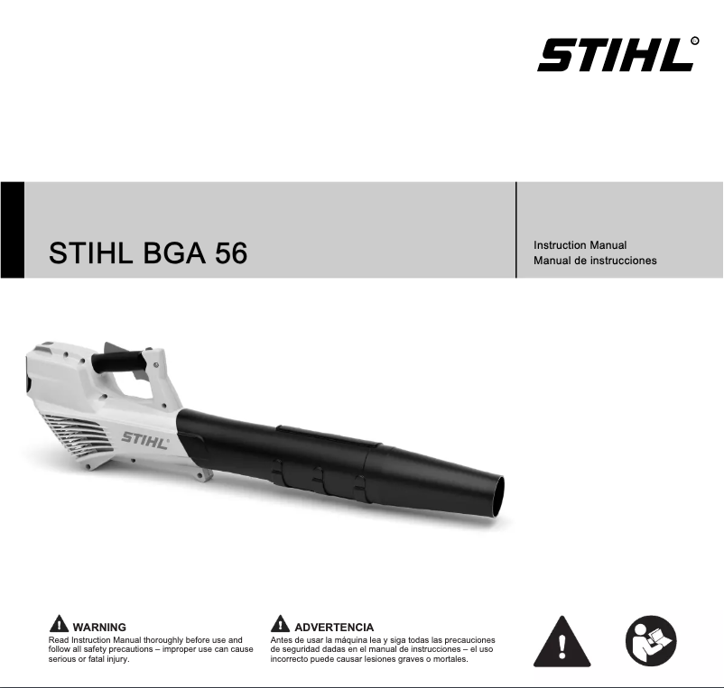 Page 1 de la notice Manuel utilisateur Stihl BGA 56