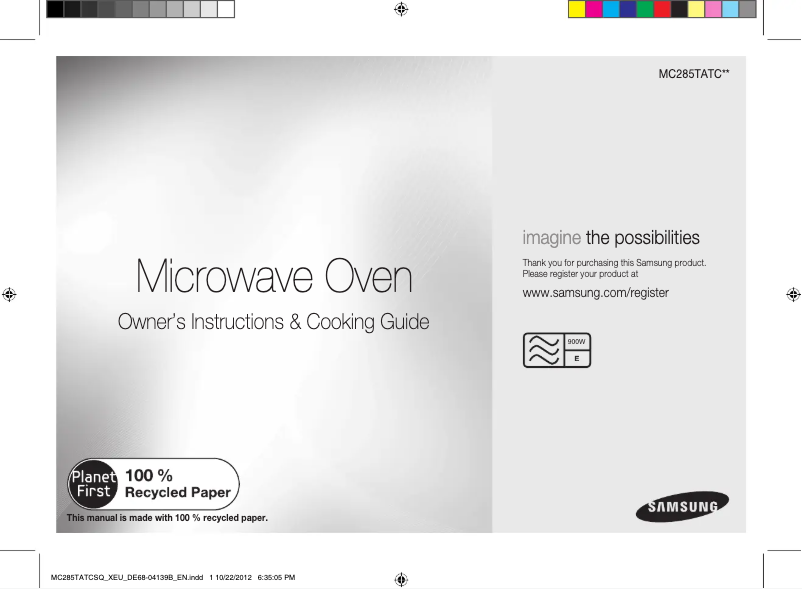 Page n°1 - Manuel utilisateur Samsung MG28F302TJS