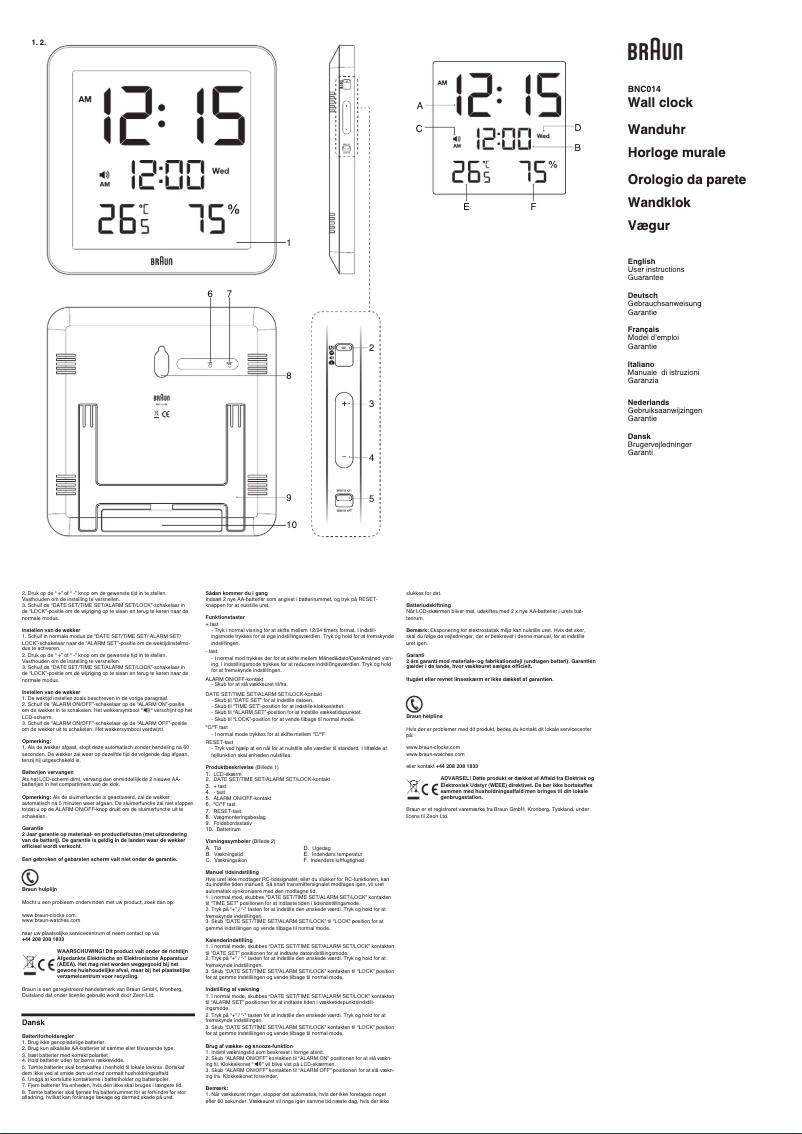 Image de la première page du manuel de l'appareil BNC014