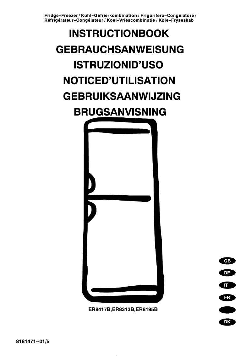 Image de la première page du manuel de l'appareil ER8417B