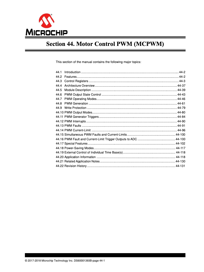 Page 1 de la notice Manuel utilisateur Microchip PIC32MK0128MCA032