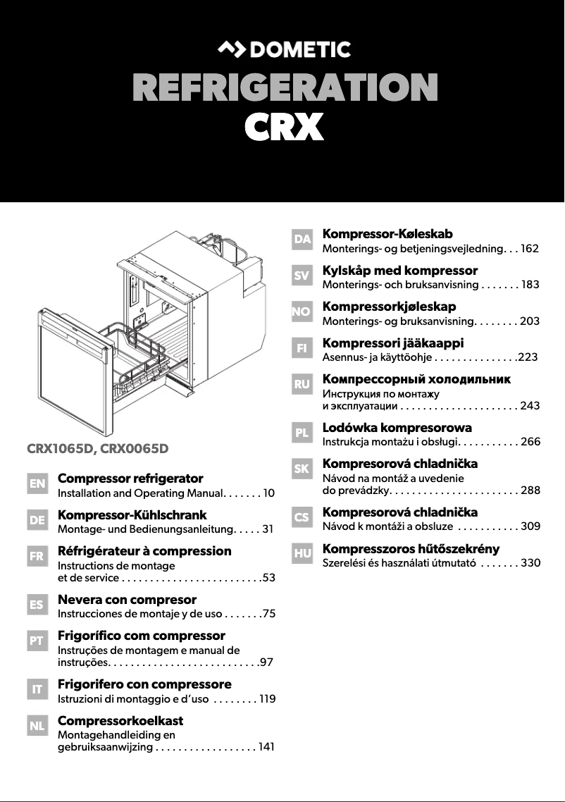 Image de la première page du manuel de l'appareil CoolMatic CRX 65D