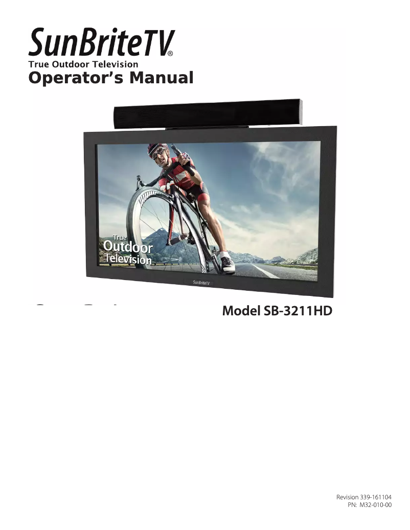 Image de la première page du manuel de l'appareil SB-3211HD-BL