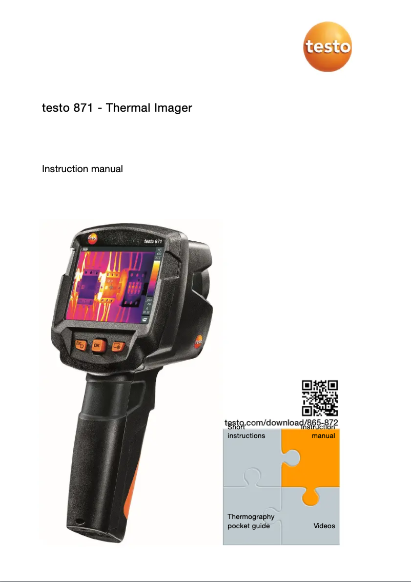 Page n°1 - Manuel utilisateur Testo 871