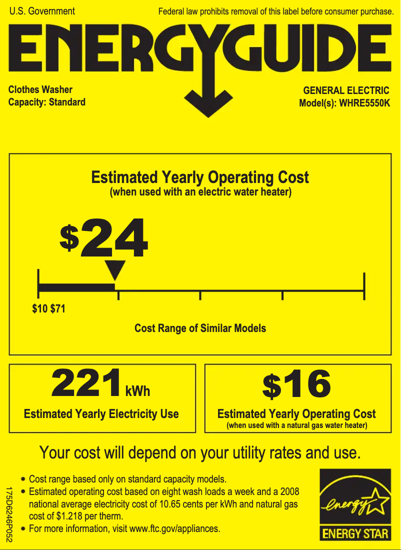 Image de la première page du manuel de l'appareil WHRE5550KWW