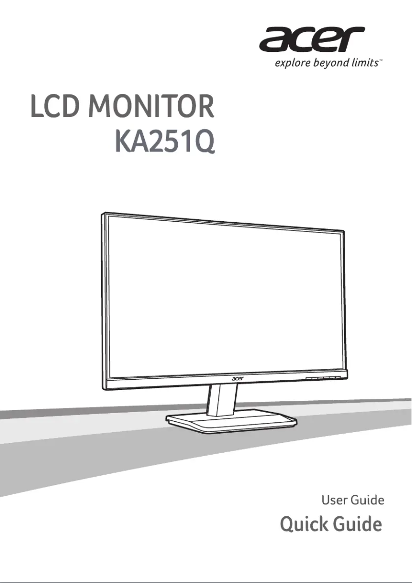 Image de la première page du manuel de l'appareil KA251Q