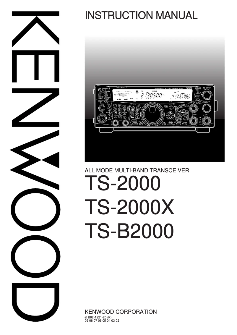 Page 1 de la notice Manuel utilisateur Kenwood TS-2000E