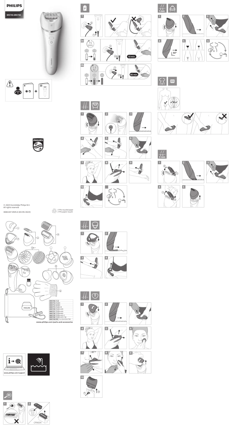 Página 1 del manual Manual de usuario Philips Series 8000 BRE712