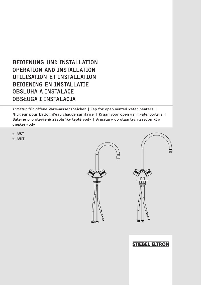 Page n°1 - Manuel utilisateur Stiebel Eltron WUT