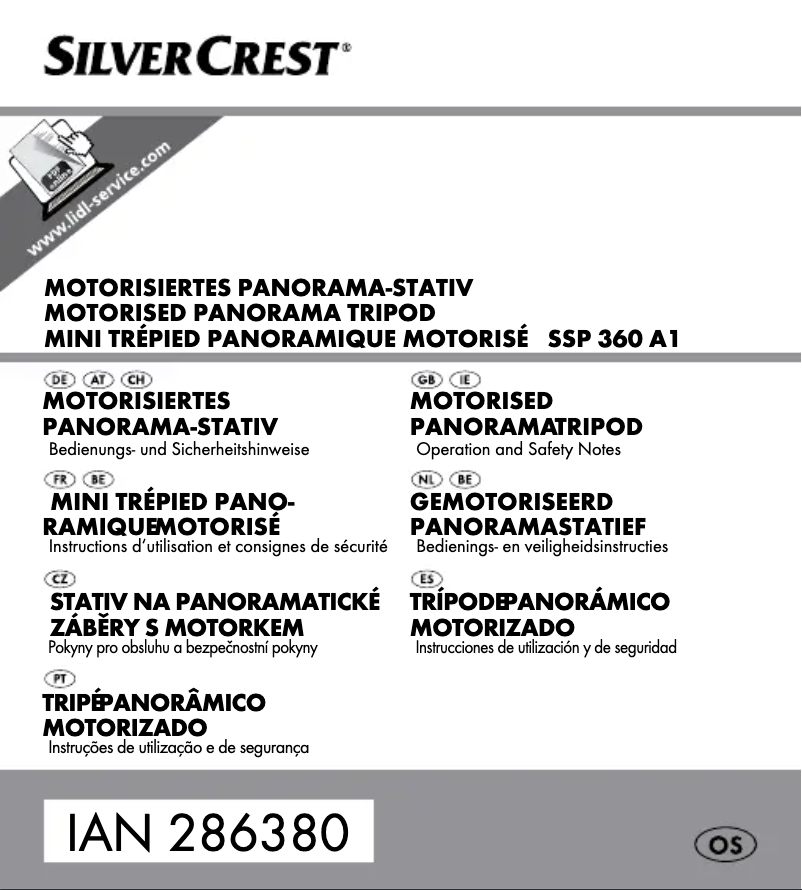 Page n°1 - Manuel utilisateur SilverCrest SSP 360 A1