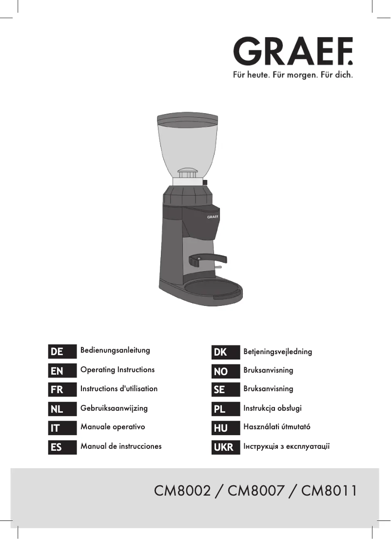 Image de la première page du manuel de l'appareil CM8002