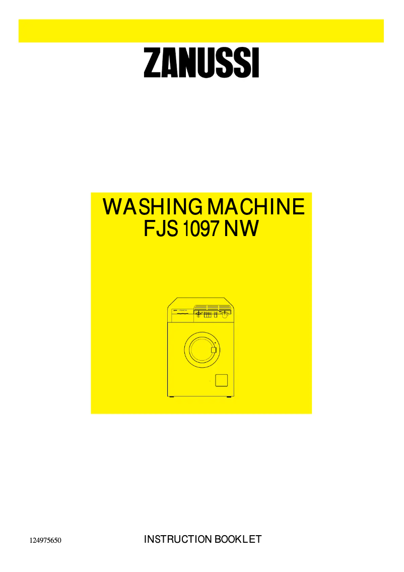 Image de la première page du manuel de l'appareil FJS 1097 NW