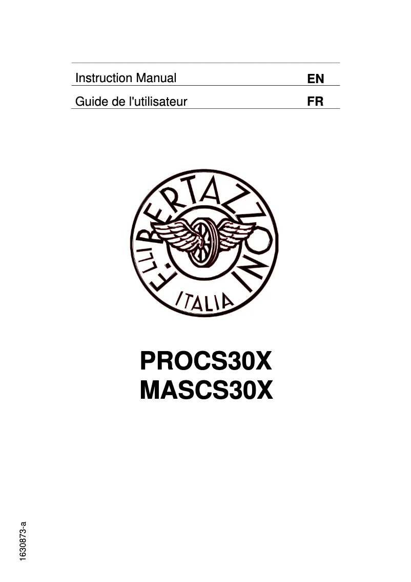 Image de la première page du manuel de l'appareil PROCS30X