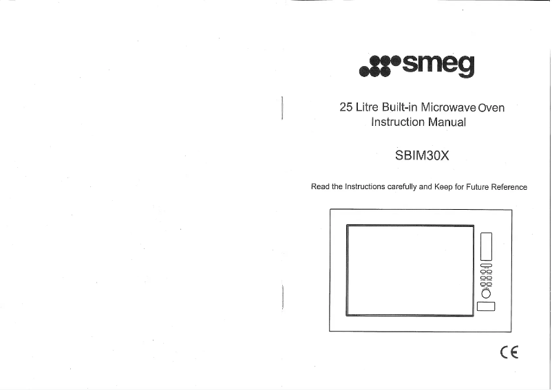 Page n°1 - Manuel utilisateur Smeg SBIM30X