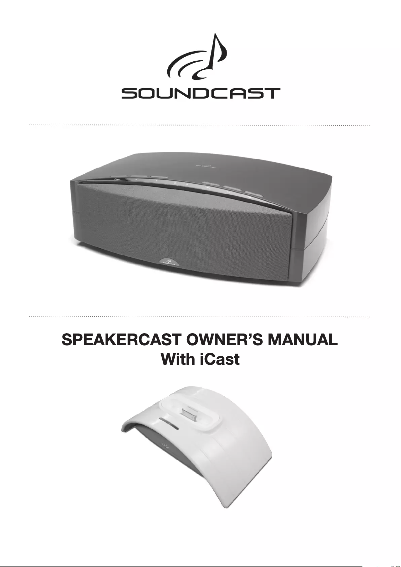 Page 1 de la notice Manuel utilisateur SoundCast ICS314a