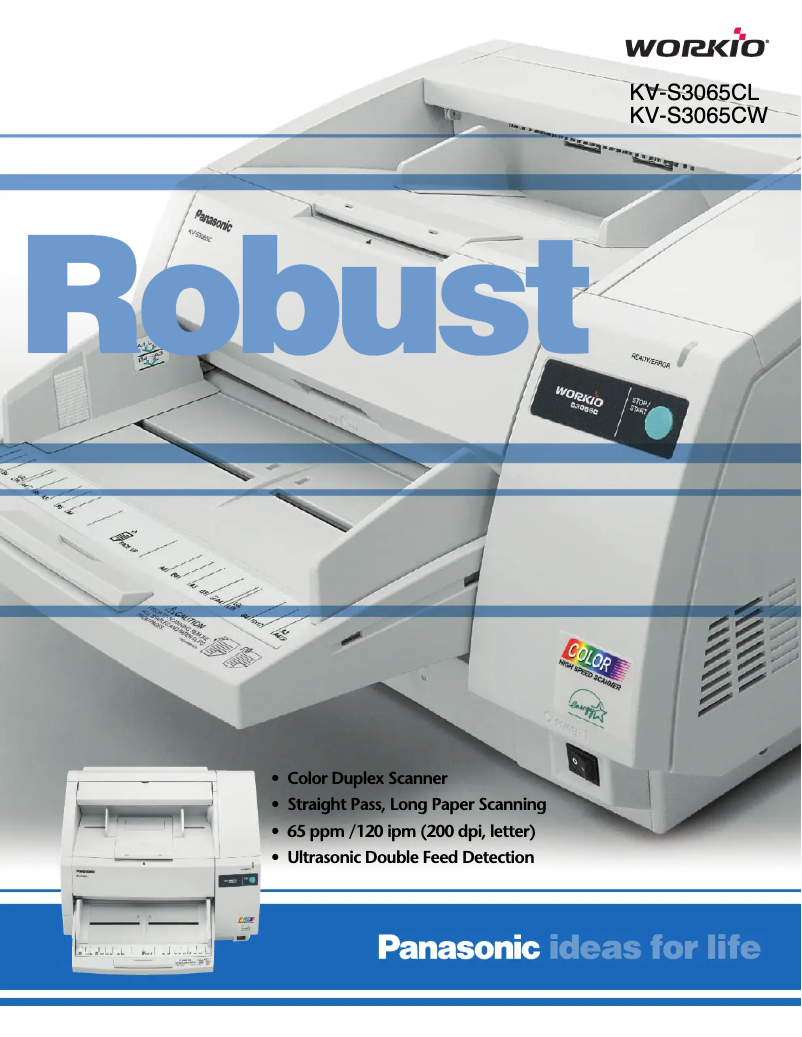 Page 1 de la notice Manuel utilisateur Panasonic KV-S3065CW