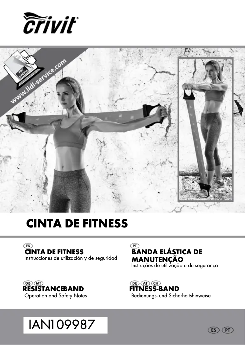 Page 1 de la notice Manuel utilisateur Crivit IAN 109987
