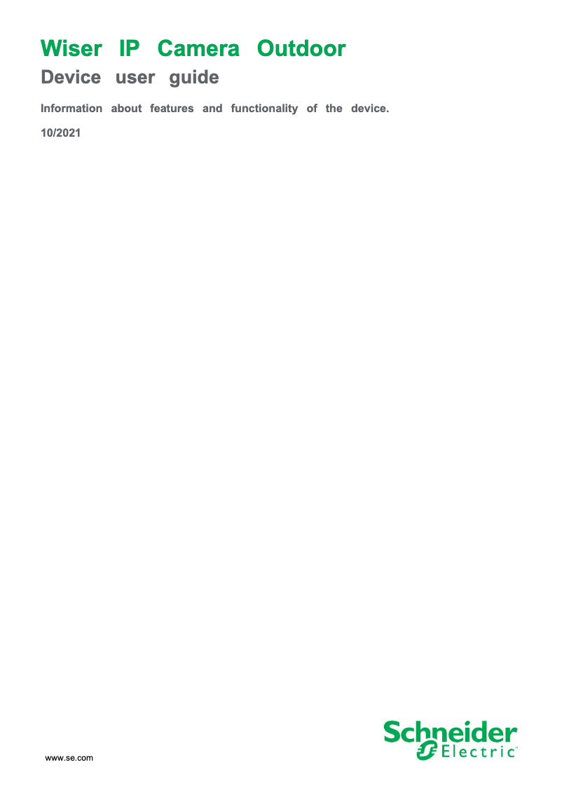 Page 1 de la notice Manuel utilisateur Schneider CCT724319