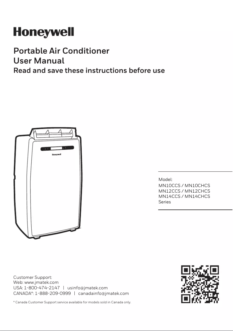 Page 1 de la notice Manuel utilisateur Honeywell MN14CCS