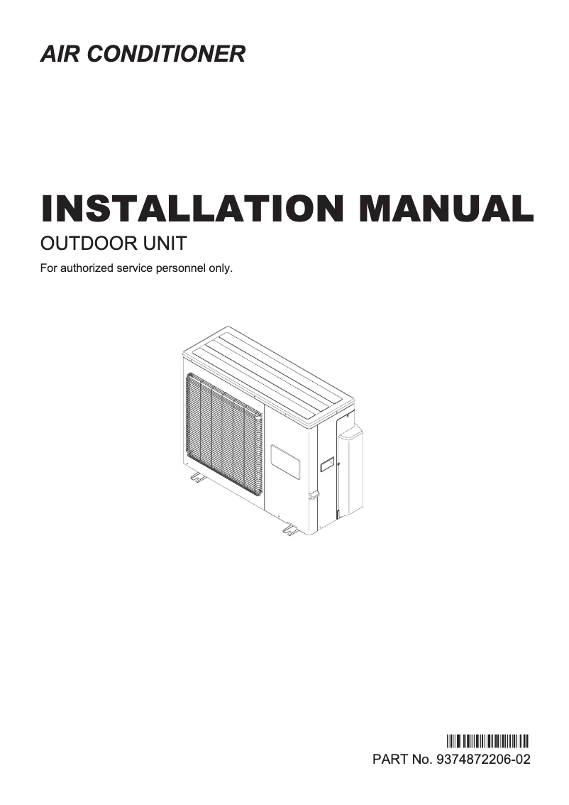 Page 1 de la notice Manuel utilisateur Fujitsu AOAG24LAT3