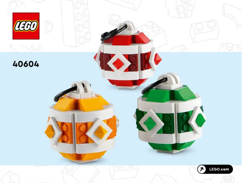 Page n°1 - Manuel utilisateur Lego 40604