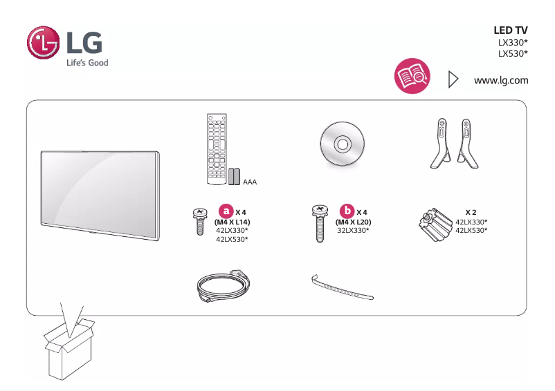 Imagen de la primera página del manual del dispositivo 42LX330C