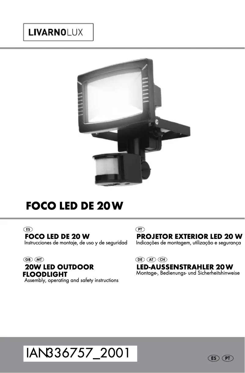 Page 1 de la notice Manuel utilisateur Livarno Lux HG06659B