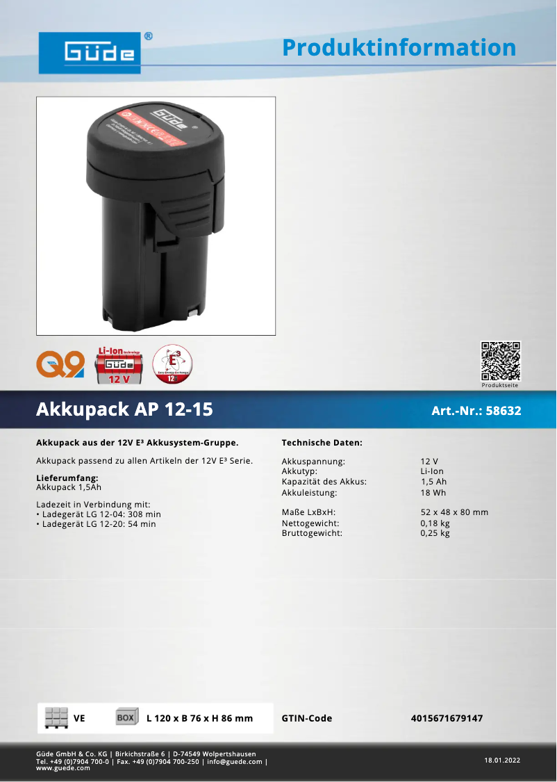 Image de la première page du manuel de l'appareil AP 12-15