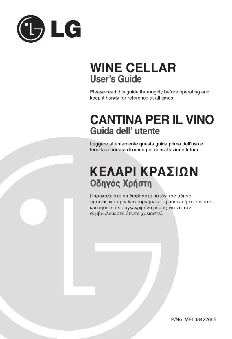 Page 1 de la notice Manuel utilisateur LG GC-W141FTH