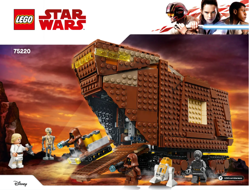 Page 1 de la notice Manuel utilisateur Lego Star Wars 75220