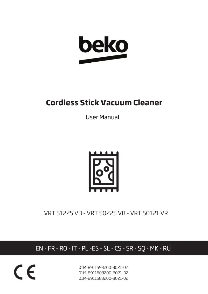 Page 1 de la notice Manuel utilisateur Beko VRT 51225 VB