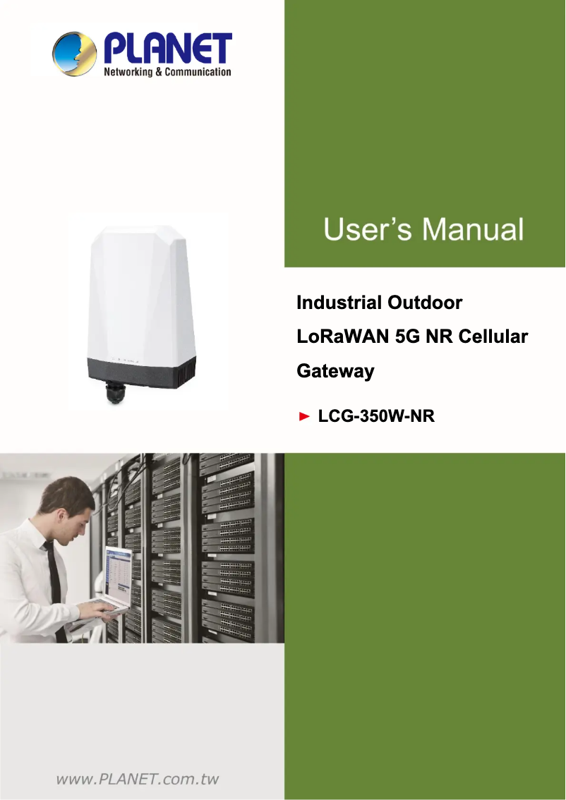 Page 1 de la notice Manuel utilisateur Planet LCG-350W-NR