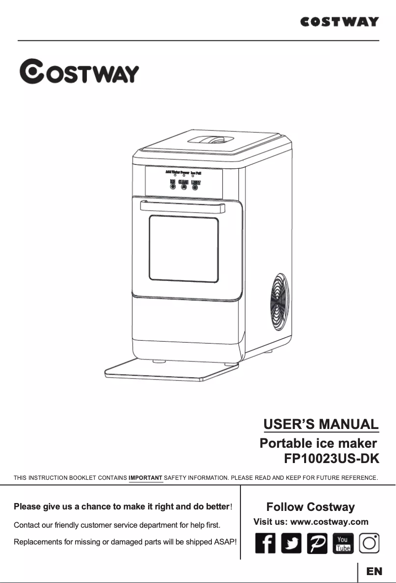 Image de la première page du manuel de l'appareil FP10023US-DK