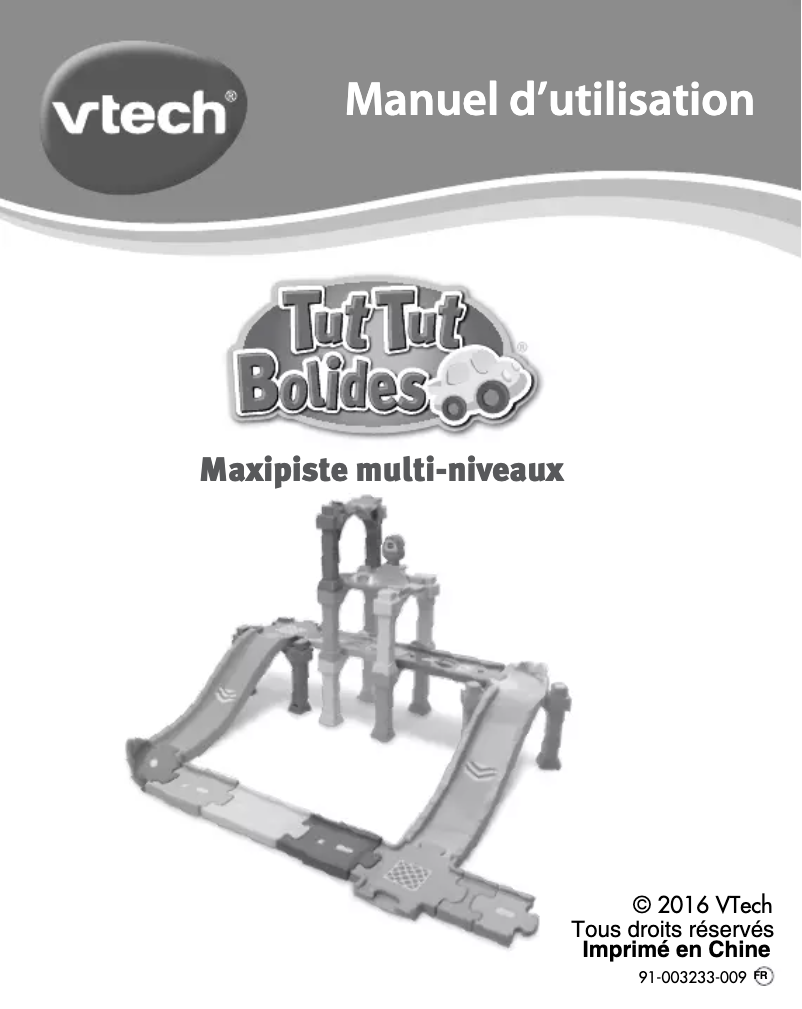 Image de la première page du manuel de l'appareil Maxipiste multi niveaux