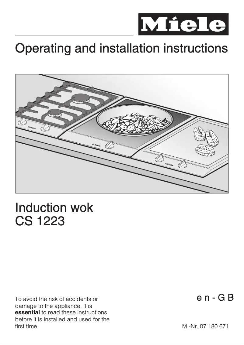 Image de la première page du manuel de l'appareil CS 1223 I