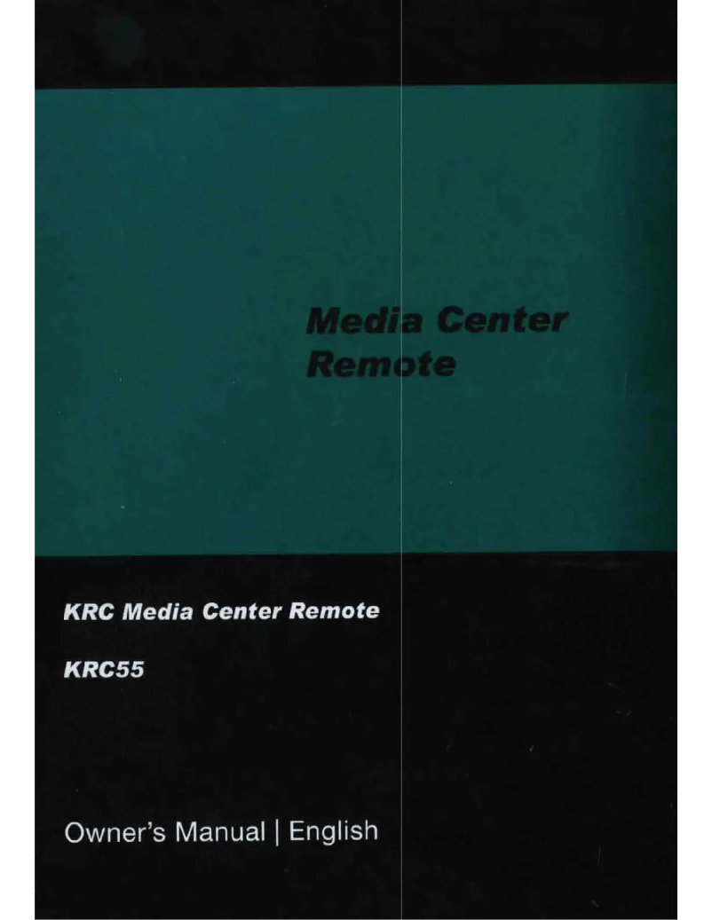 Imagen de la primera página del manual del dispositivo KRC55