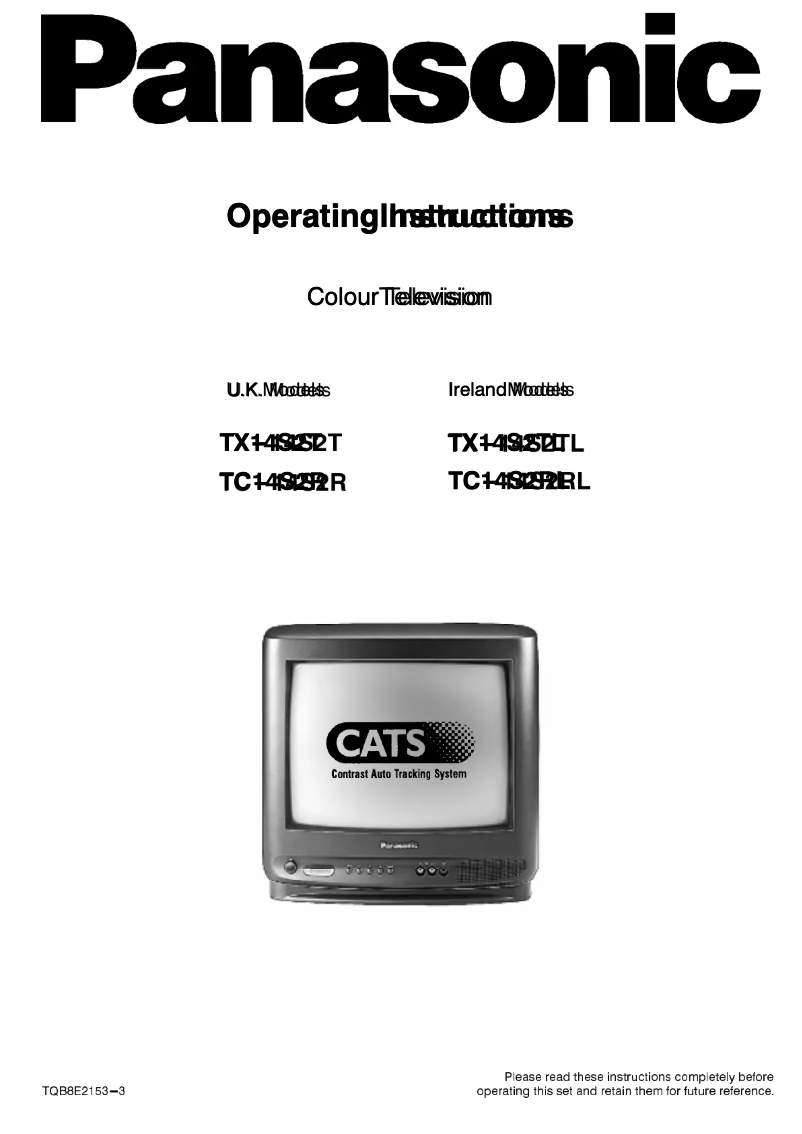 Página 1 del manual Manual de usuario Panasonic TX-14S2T