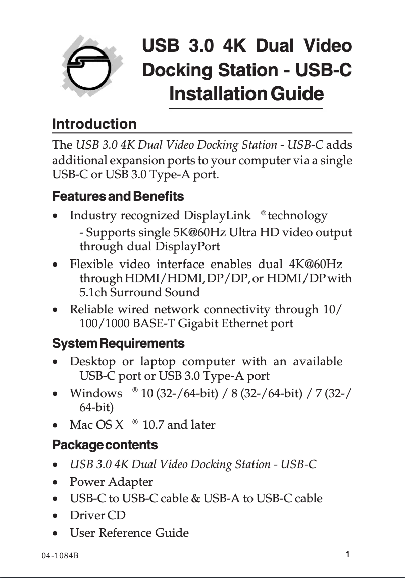 Image de la première page du manuel de l'appareil JU-DK0411-S1